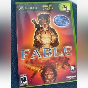 Xbox Fable Limited Edition Microsoft Video Game With Bonus DVD Complete (M 17+)